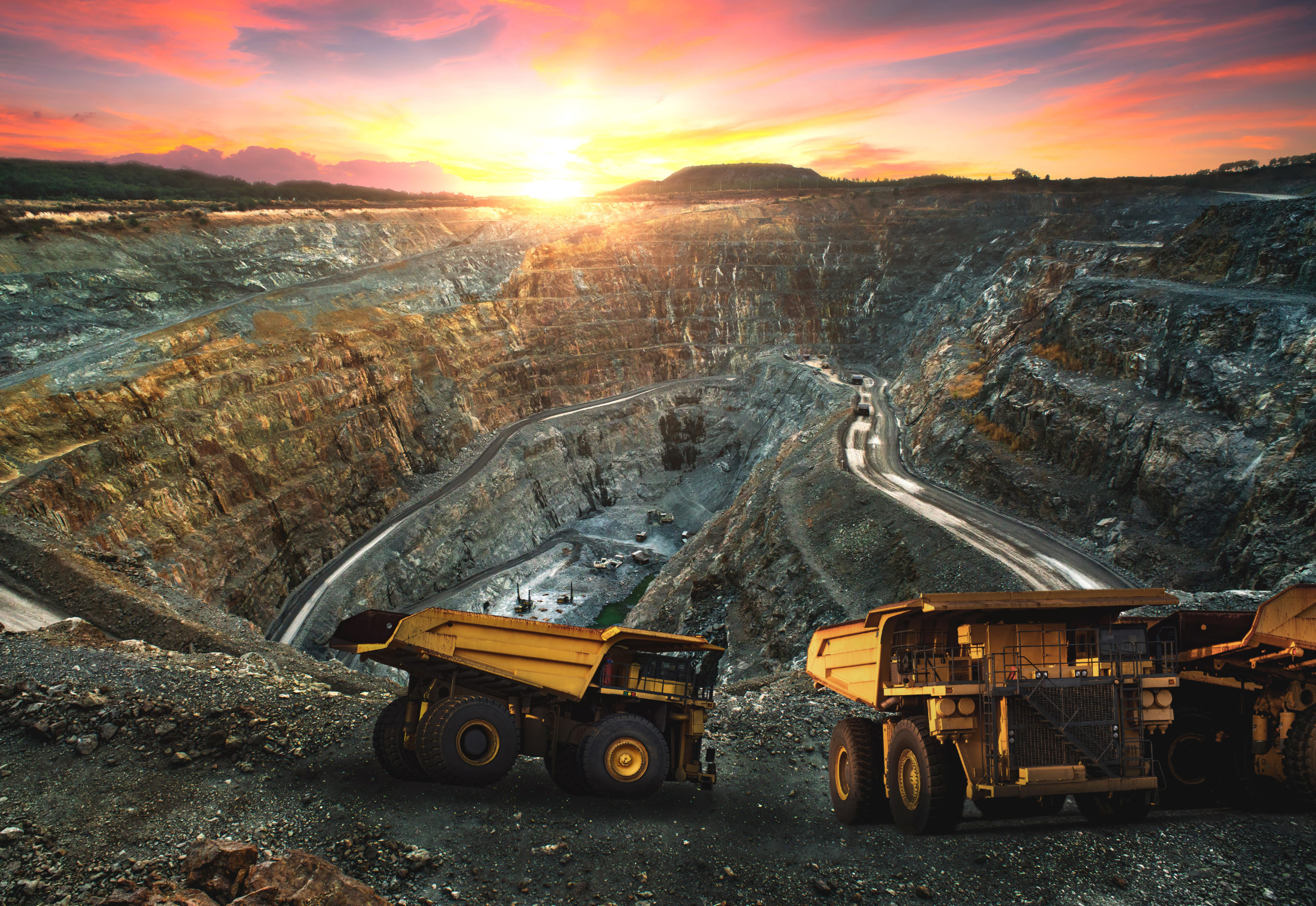 Big dump truck loading for transport minerals gold,Mining indust